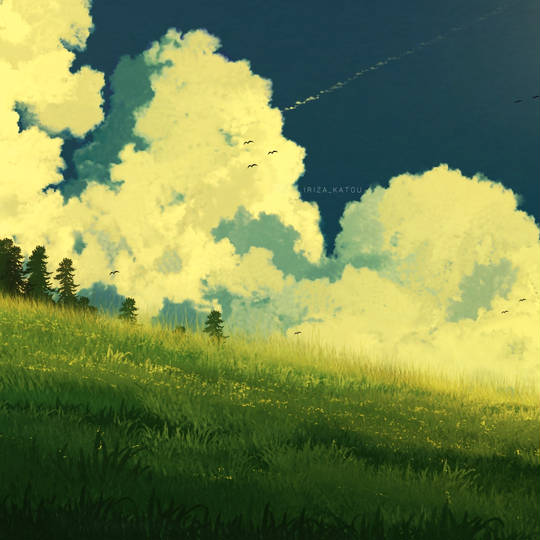 夕方