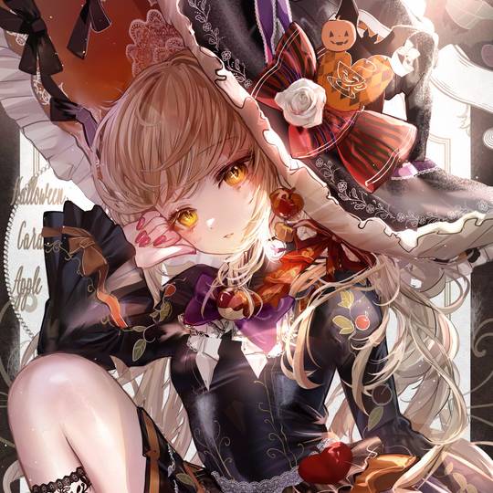 ハロウィンゴシック魔女🎃キャラメルアップルコーデ