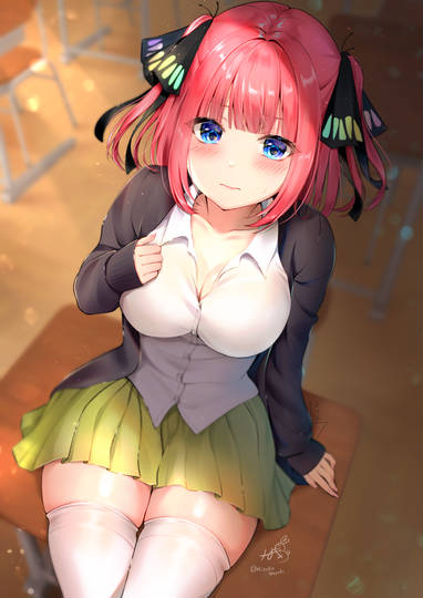 いいニーハイの日の二乃ちゃん