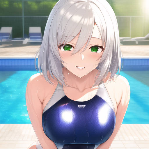 競泳水着女子たち