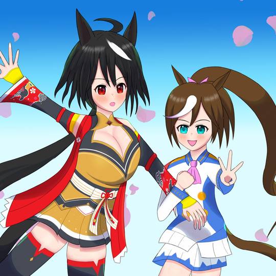 テイオーとキタサン