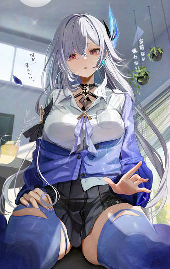 ふとももを貸してくれるスカーク先輩🐳