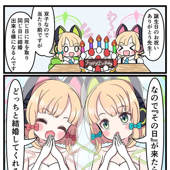 誕生日を迎えたモモミド