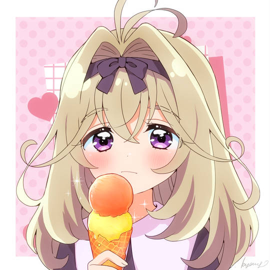 【完成】アイスを召し上がるるかちゃん☆