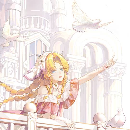 鸣潮西格莉卡色彩插画