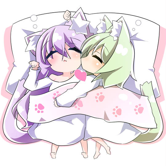 ほっぺにキス