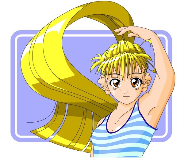 ポニーテールでかっ