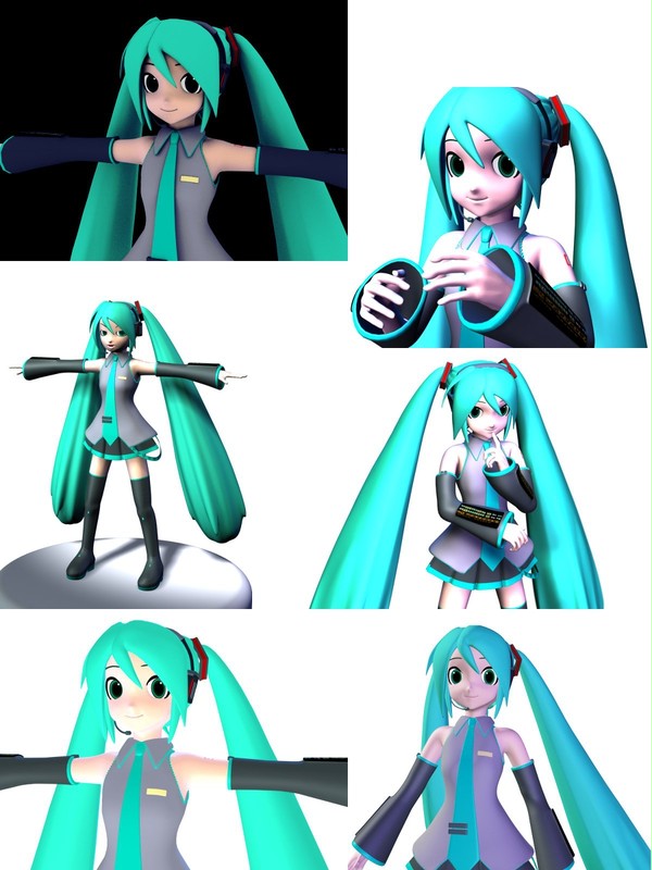 3Dミクの詰め合わせ