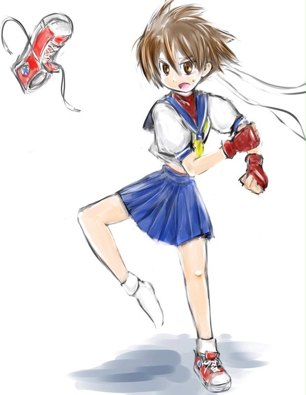 靴が吹っ飛んでますわよさくらさん！！