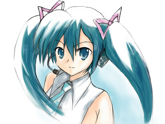 初音ミクを書いてみた