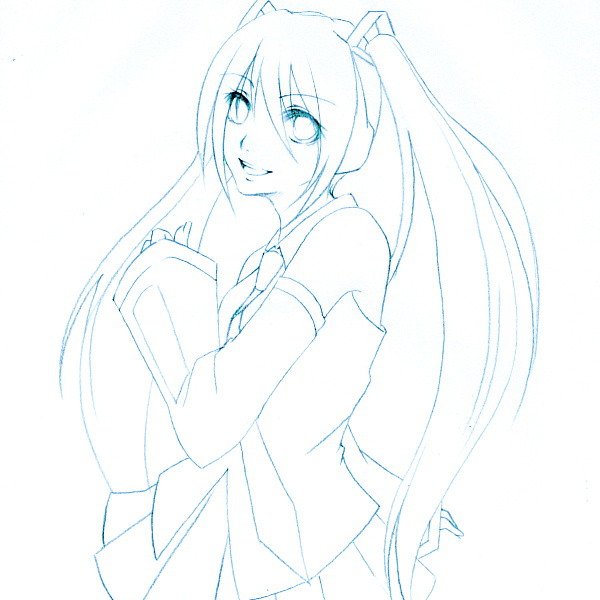 初音ミク(線画)