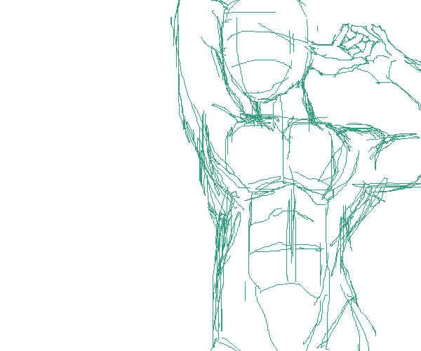 男の下書き