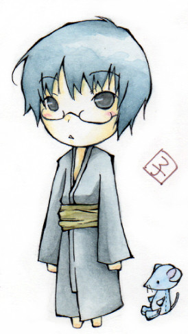 2008年年賀状イラストその1。