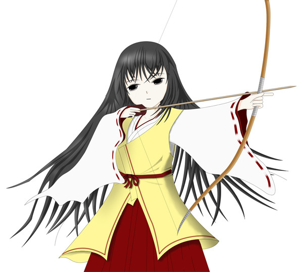 矢射る巫女