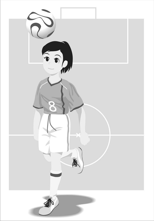 少年サッカー大会広告イラスト
