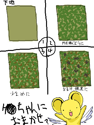 ケ●ちゃんにおまかせ？迷彩講座その１