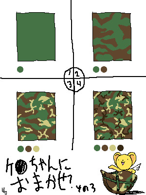 ケ●ちゃんにおまかせ？迷彩講座その３