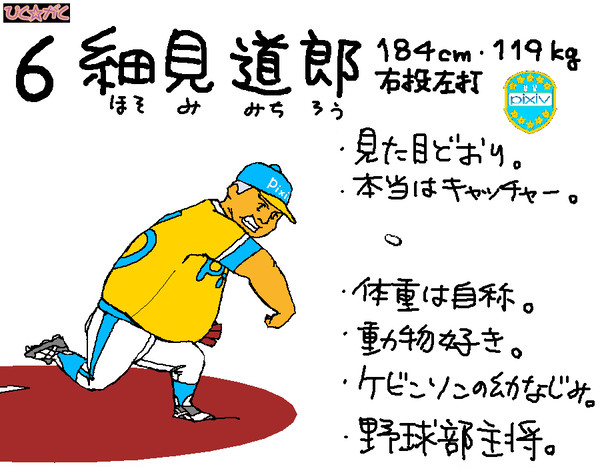 ぴくがく 野球部 高等2年C組 細見道郎
