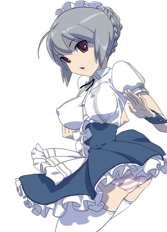 銀髪メイド娘