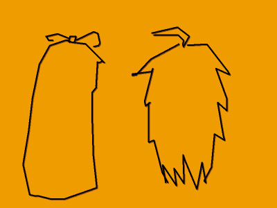 二人の後ろ姿
