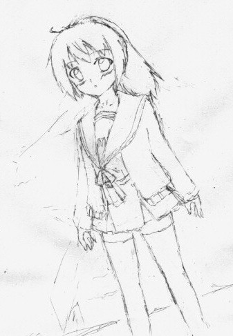 キョン子（ラフ）