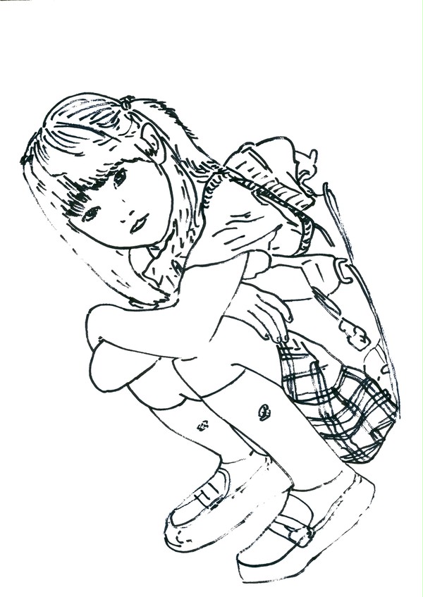 リュックしょった幼女