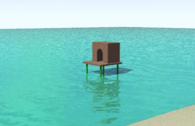 海辺のコテージ
