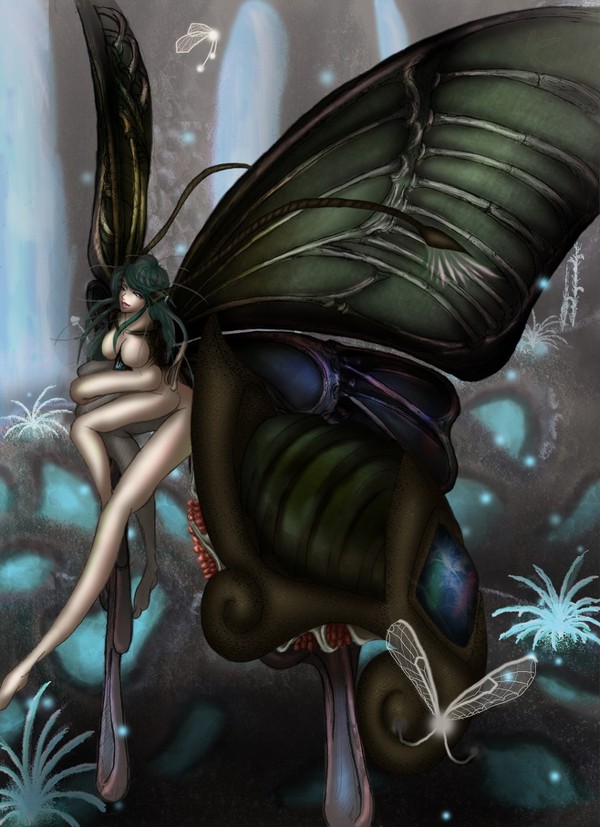 ミヤマカラスアゲハ擬人化