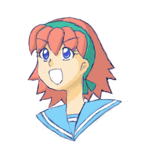ハチマキをしてる女の子