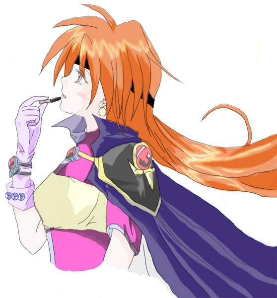 リナ=インバースみ色を塗ってみました