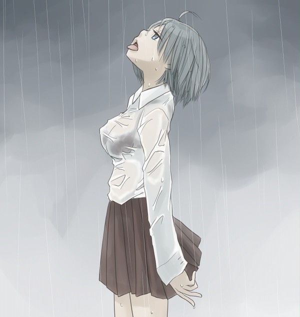 この雨にやられて