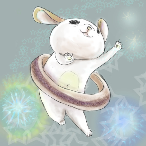 いかリングでフラフープ