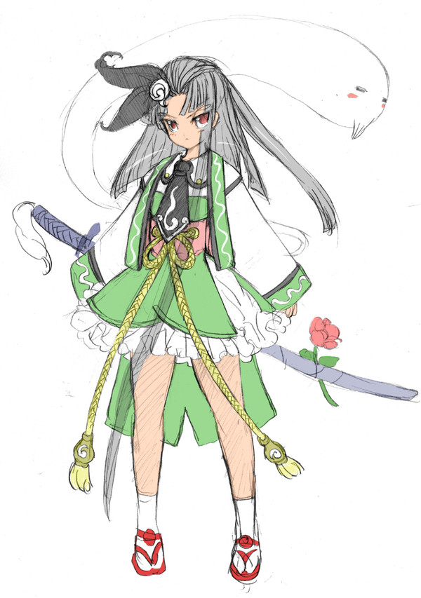 東方萌え☆よーき-魂魄 妖忌 色塗差分