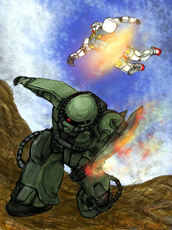 第一話『ガンダム大地に散る！！』