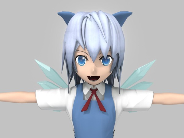 チルノ3Dで作ってみた【バストアップ版】