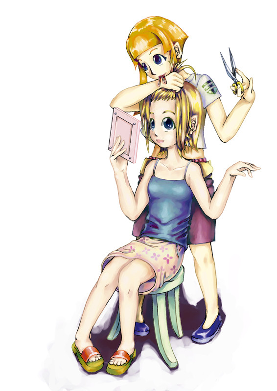 髪を切りましょう