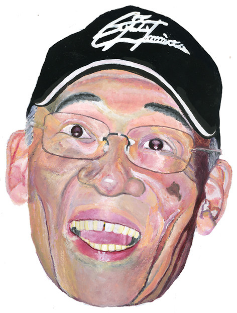 富野由悠季監督の顔を描いてみた。
