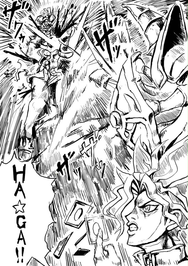 うろ覚えで「ＨＡ☆ＧＡ戦」を描いてみた