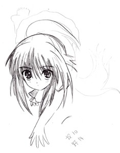 棗鈴描きかけー