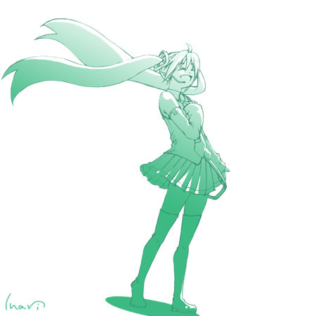 初描きミク。