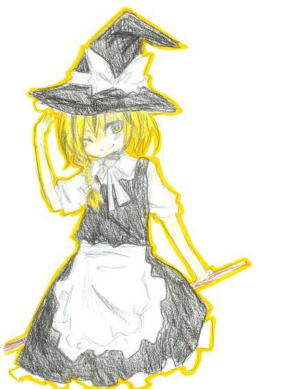 鉛筆魔理沙