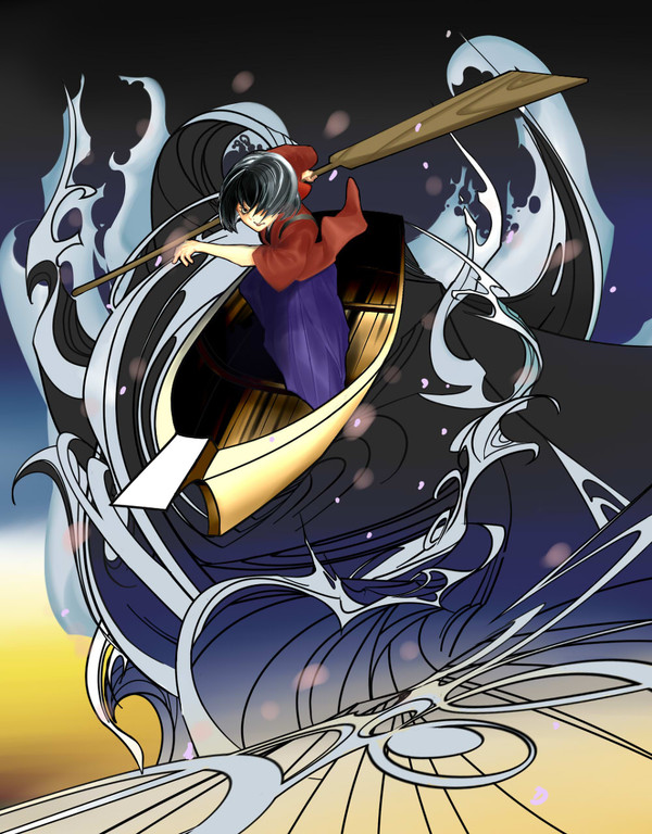 Japanese style surfer