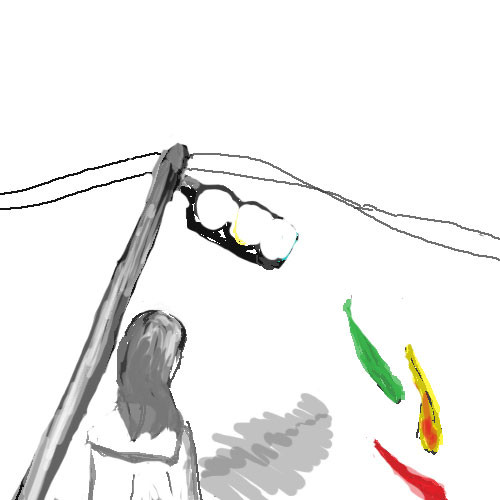 色が逃げる