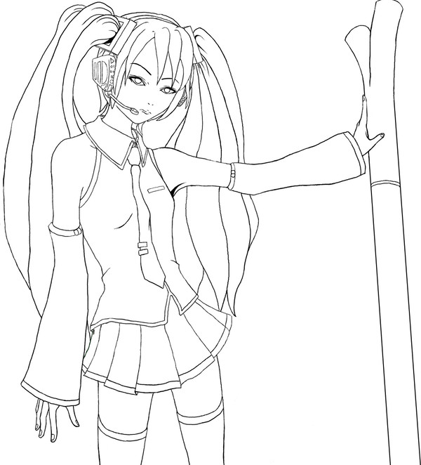 ミクのコスプレしてる人（不機嫌な殺し屋さん）