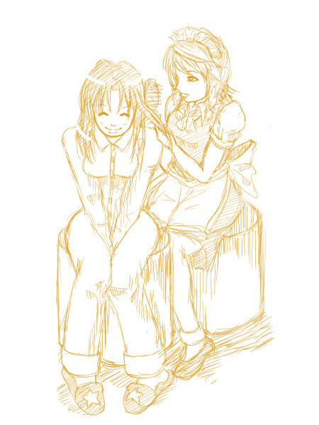 メイド長と番人。