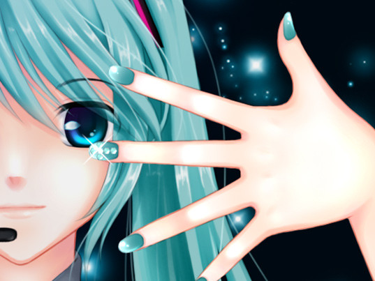 green nail (トリミングばーじょん)