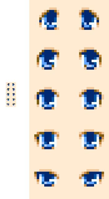 ドット絵の目の参考にでも