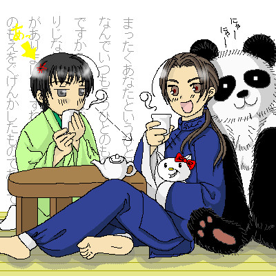茶菓子持ってこいあるー。