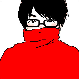 鼻から下がシャイなの