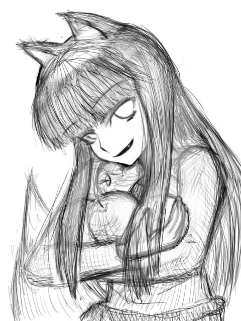 ホロ、下書き